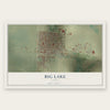 Big Lake, Texas map print, the full design