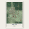 Imperial, Nebraska map print, the full design