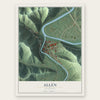Allen, Kentucky map print, the full design