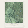 Winhall, Vermont map print, the full design