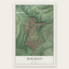 Makakilo, Hawaii map print, the full design