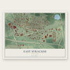 East Syracuse, New York map print, the full design