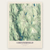 Chesterfield, Massachusetts map print, the full design