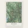 Branson, Missouri map print, the full design