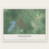 Earlington, Kentucky map print, the full design
