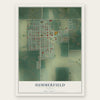 Summerfield, Kansas map print, the full design
