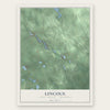 Lincoln, Clare County, Michigan map print, the full design