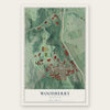 Woodberry, Maryland map print, the full design