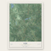 Lee, New Hampshire map print, the full design