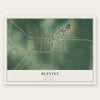 Blevins, Arkansas map print, the full design