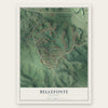 Bellefonte, Kentucky map print, the full design