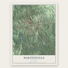 Martinsville, Virginia map print, the full design