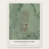 Kenilworth Park, Maryland map print, the full design