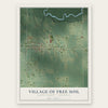 Free Soil, Michigan map print, the full design