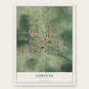 Loretto, Minnesota map print, the full design