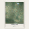 Christine, Texas map print, the full design