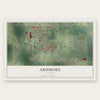 Ardmore, Alabama map print, the full design