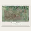 Sierra Madre, California map print, the full design