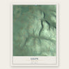 Leon, New York map print, the full design
