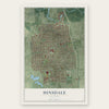 Hinsdale, Illinois map print, the full design