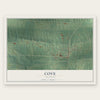 Cove, Arkansas map print, the full design