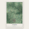 Atmore, Alabama map print, the full design