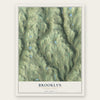 Brooklyn, Pennsylvania map print, the full design