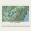 Mountain Lakes, New Jersey map print, the full design