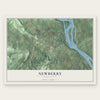 Newberry, Pennsylvania map print, the full design