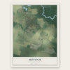 Moyock, North Carolina map print, the full design