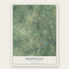 Unionville, North Carolina map print, the full design