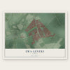 Ewa Gentry, Hawaii map print, the full design