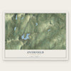 Overfield, Pennsylvania map print, the full design