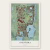 Aventura, Florida map print, the full design