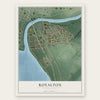 Royalton, Pennsylvania map print, the full design
