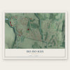 Ho-Ho-Kus, New Jersey map print, the full design