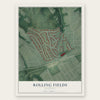 Rolling Fields, Kentucky map print, the full design