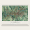Punxsutawney, Pennsylvania map print, the full design