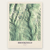 Brookfield, Vermont map print, the full design
