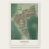 Estelle, Louisiana map print, the full design