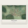 Orchard, Nebraska map print, the full design