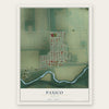 Paxico, Kansas map print, the full design