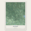 Haight, Michigan map print, the full design