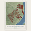 St. Thomas Area - Lower Garden District, Louisiana map print, the full design