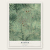 Baxter, Tennessee map print, the full design