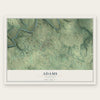 Adams, Tennessee map print, the full design