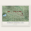 Humboldt Industrial Area, Minnesota map print, the full design