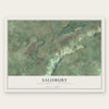 Salisbury, Lehigh County, Pennsylvania map print, the full design