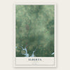 Elberta, Alabama map print, the full design