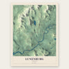 Lunenburg, Vermont map print, the full design